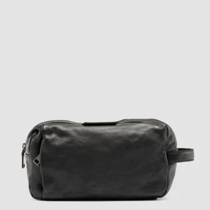 HELMET 054 - Black Leather Pouch