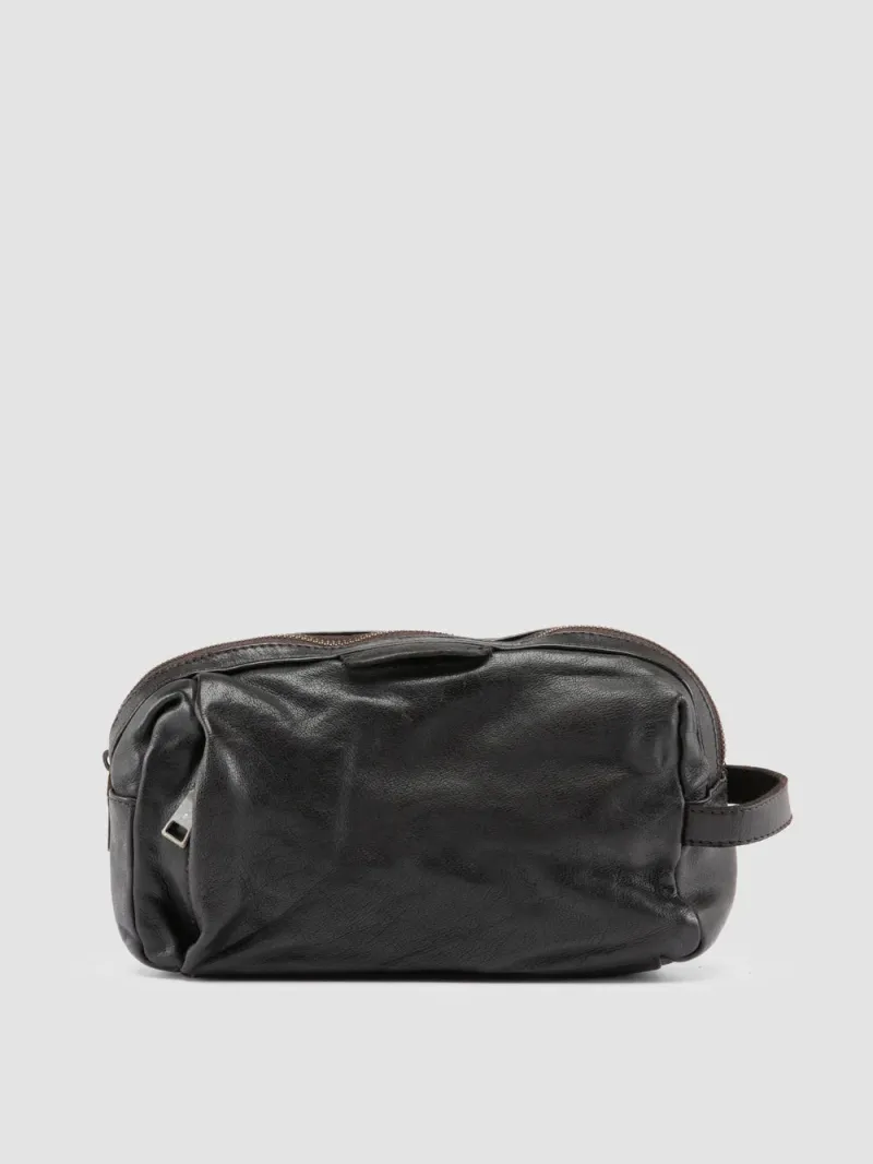 HELMET 054 - Brown Leather Pouch