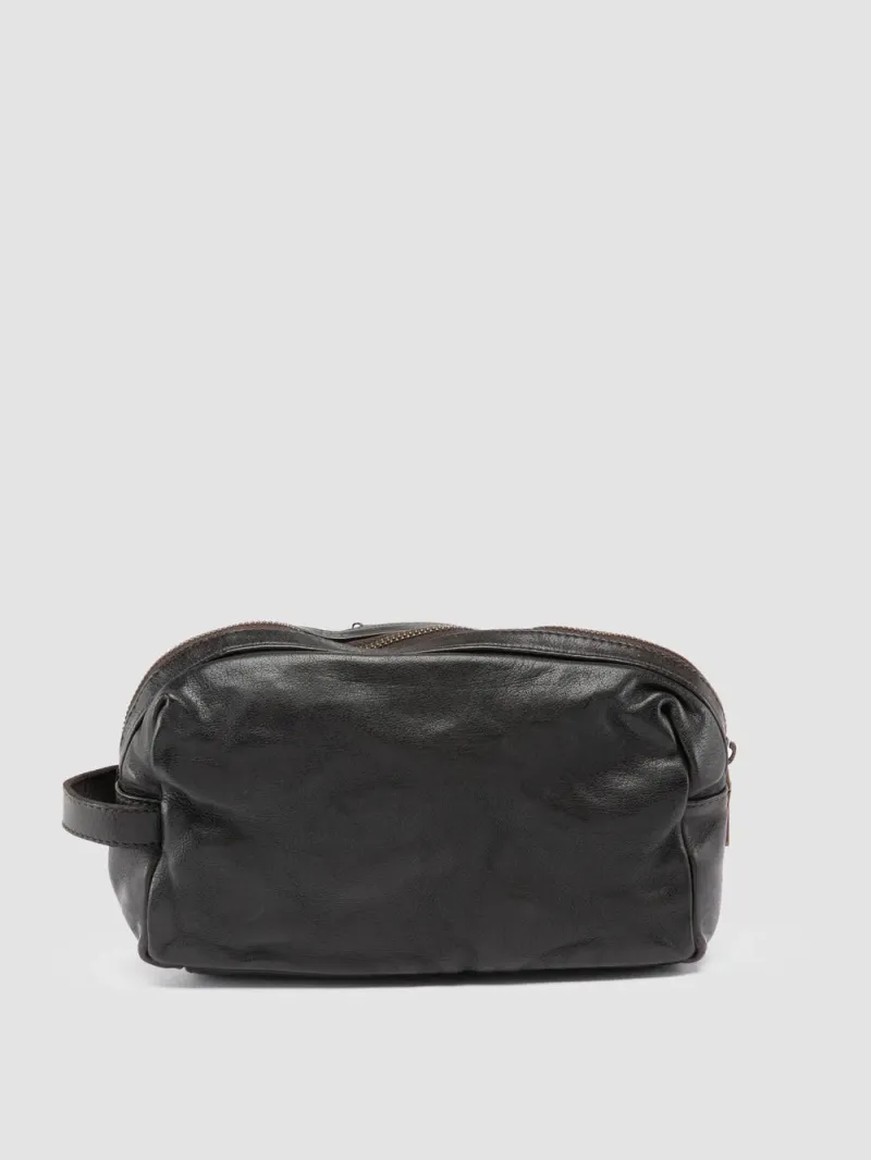 HELMET 054 - Brown Leather Pouch - Image 4
