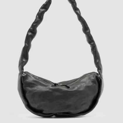 BOLINA 046 - Black Leather Crossbody Bag