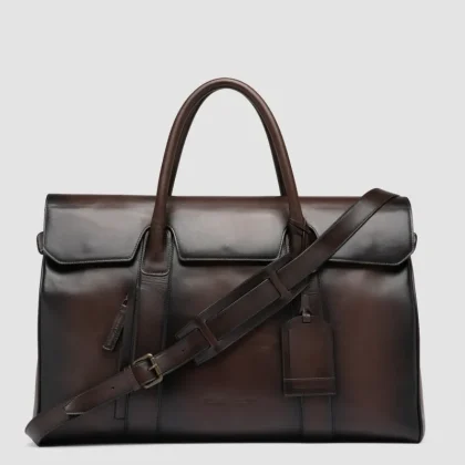 BOSTONIAN 001 - Brown Leather Travel Bag