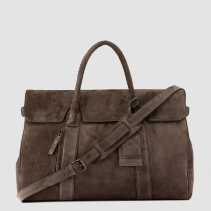 BOSTONIAN 001 - Brown Suede Weekender