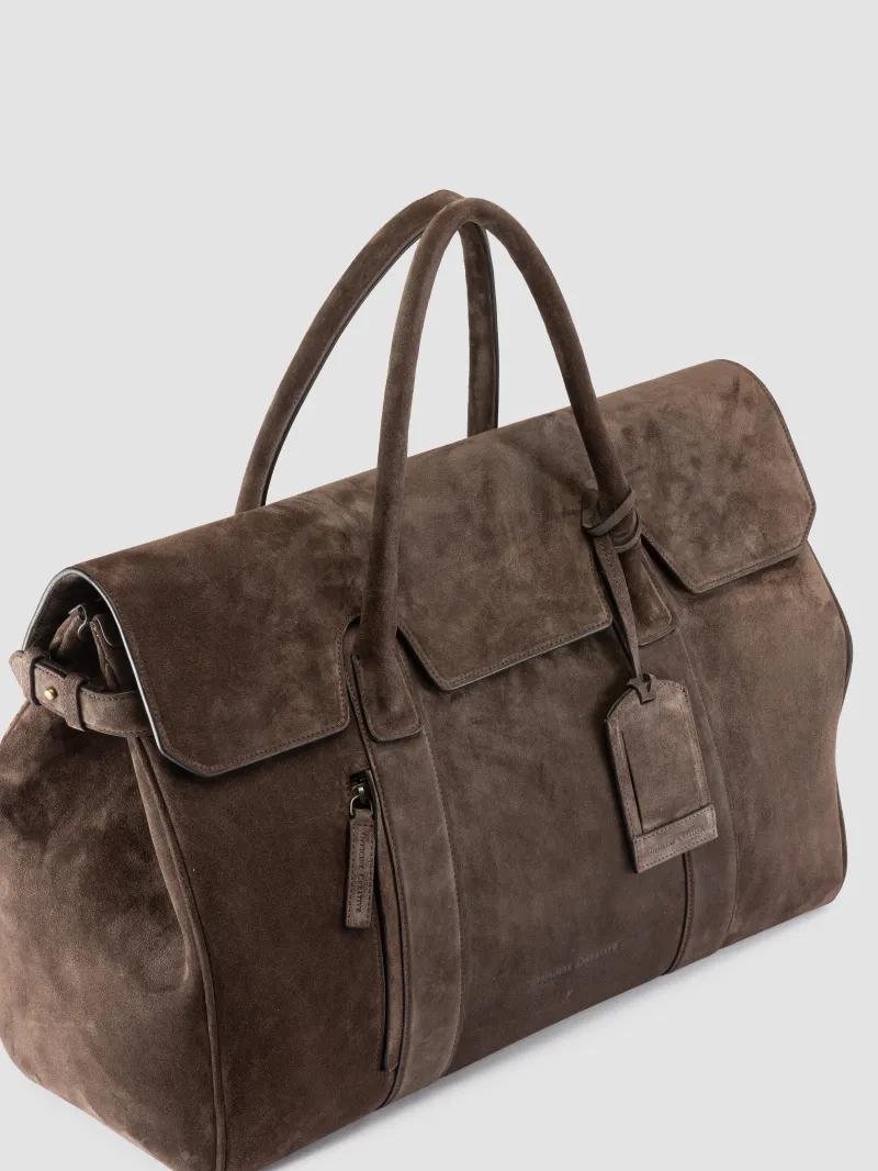 BOSTONIAN 001 - Brown Suede Weekender - Image 2