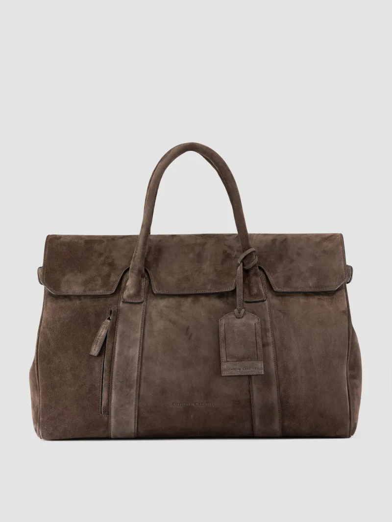 BOSTONIAN 001 - Brown Suede Weekender - Image 3