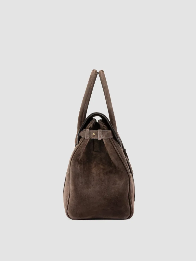 BOSTONIAN 001 - Brown Suede Weekender - Image 4