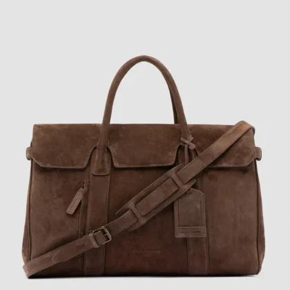 BOSTONIAN 001 - Brown Suede Weekender