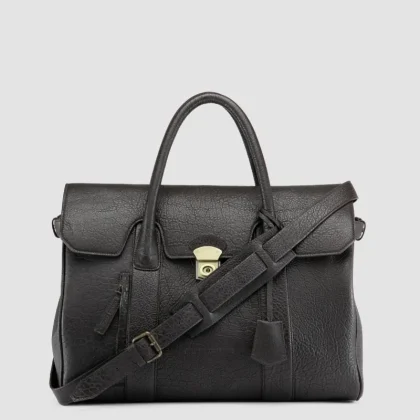 BOSTONIAN 002 - Brown Leather Briefcase