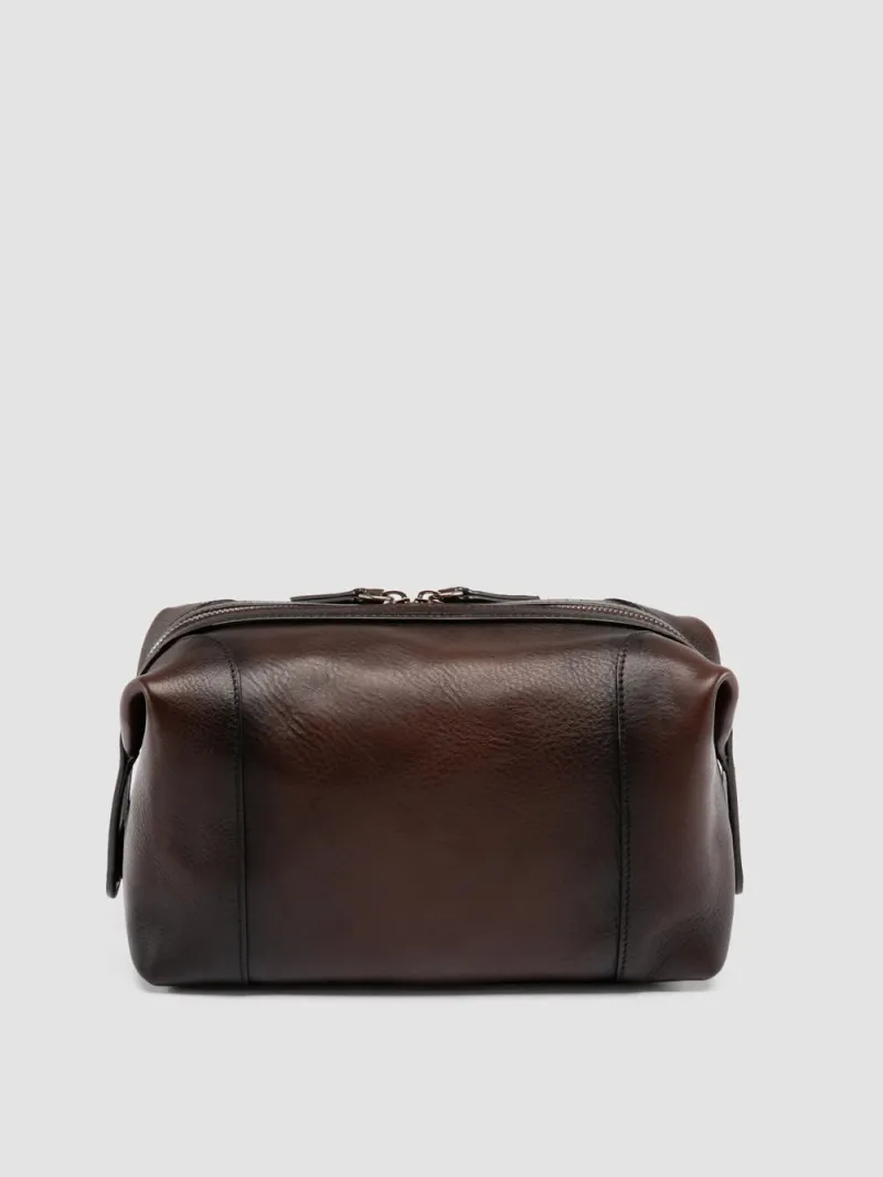 JULES 008 - Brown Leather Pouch - Image 4