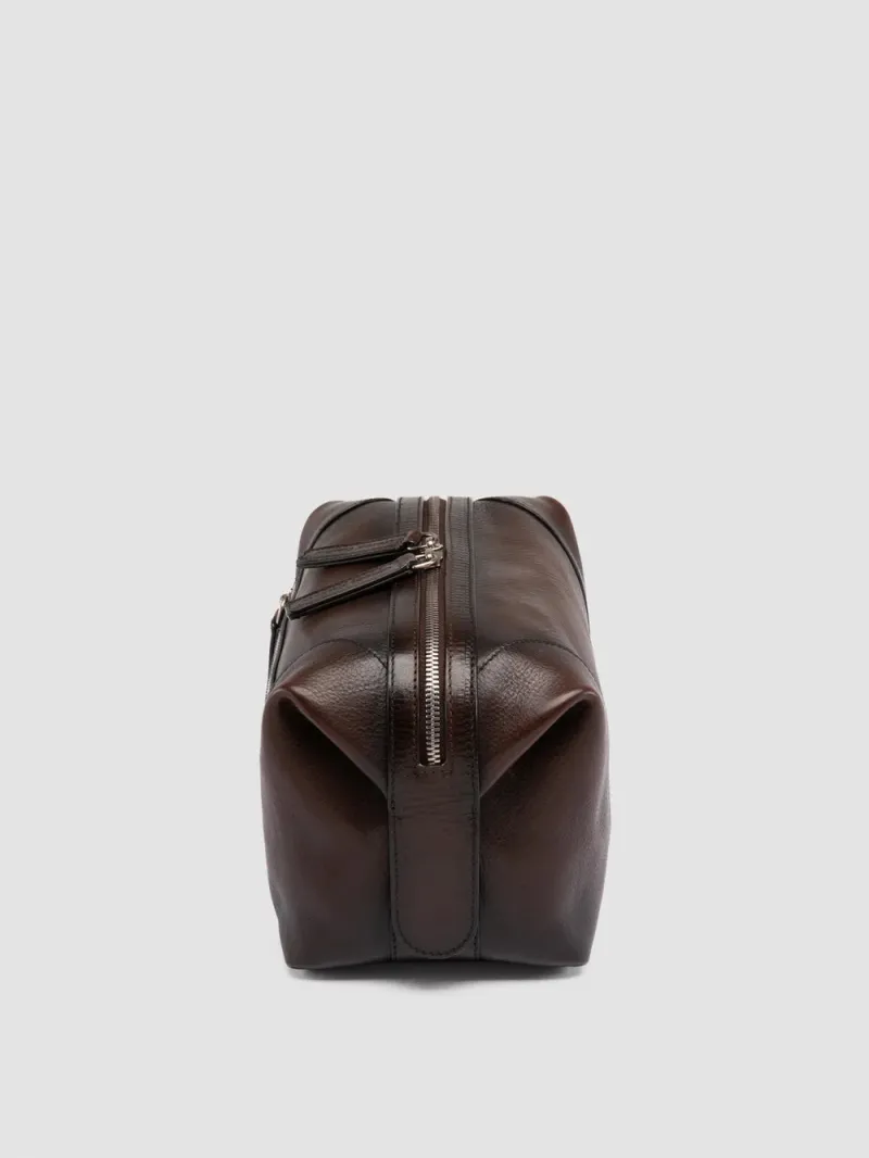 JULES 008 - Brown Leather Pouch - Image 5