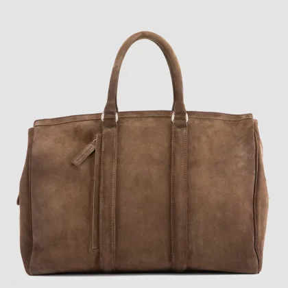 QUENTIN 009 - Brown Suede Bag