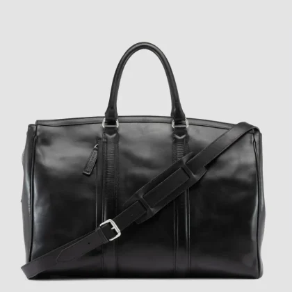 QUENTIN 009 - Black Leather Bag