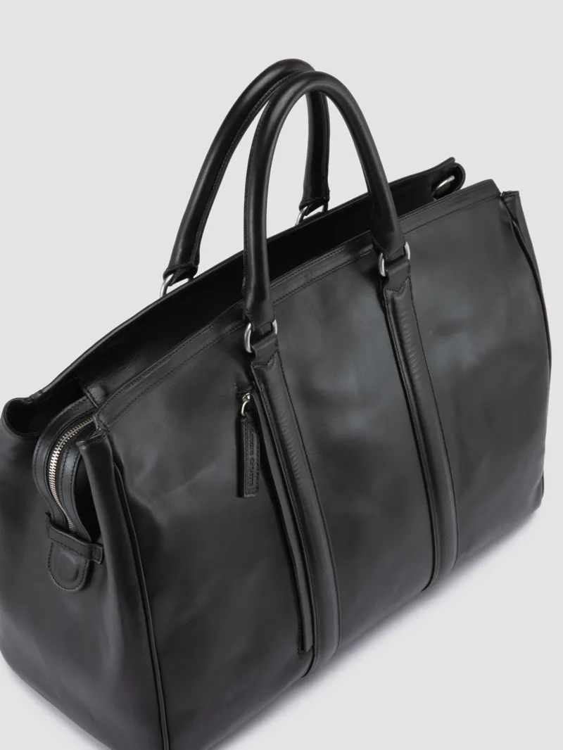 QUENTIN 009 - Black Leather Bag - Image 2