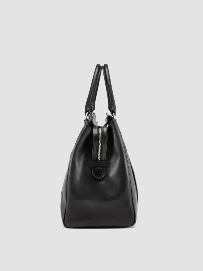 QUENTIN 009 - Black Leather Bag - Image 4