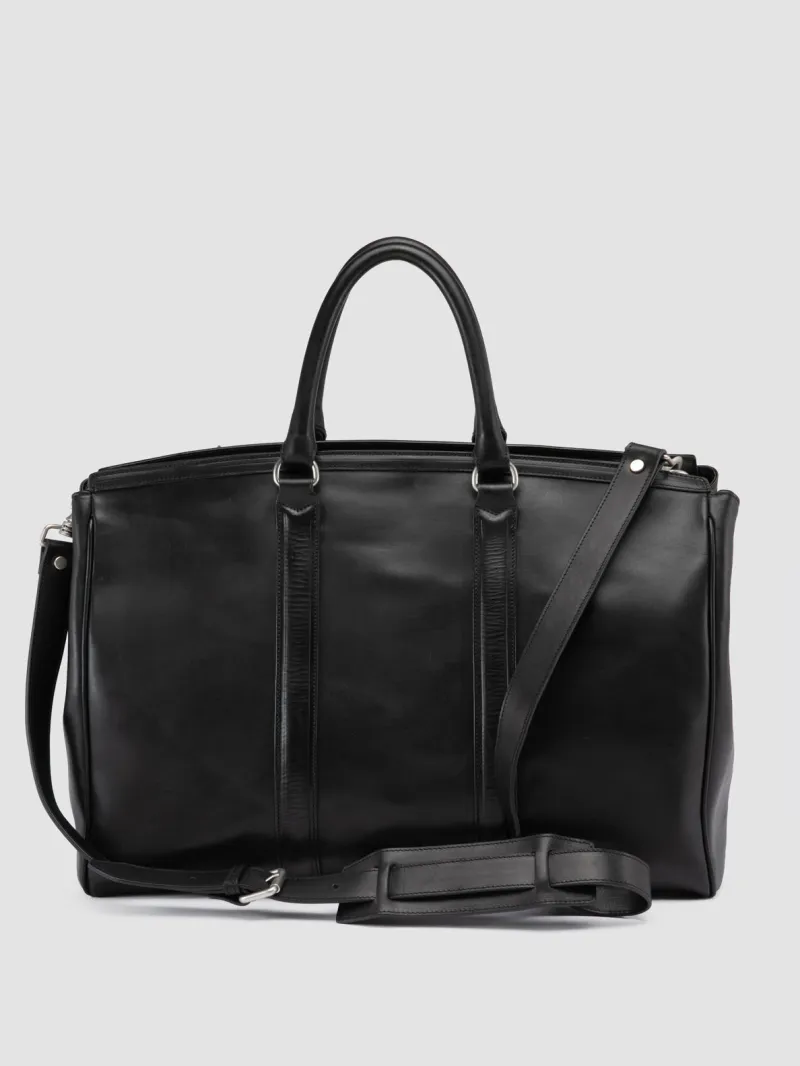 QUENTIN 009 - Black Leather Bag - Image 5