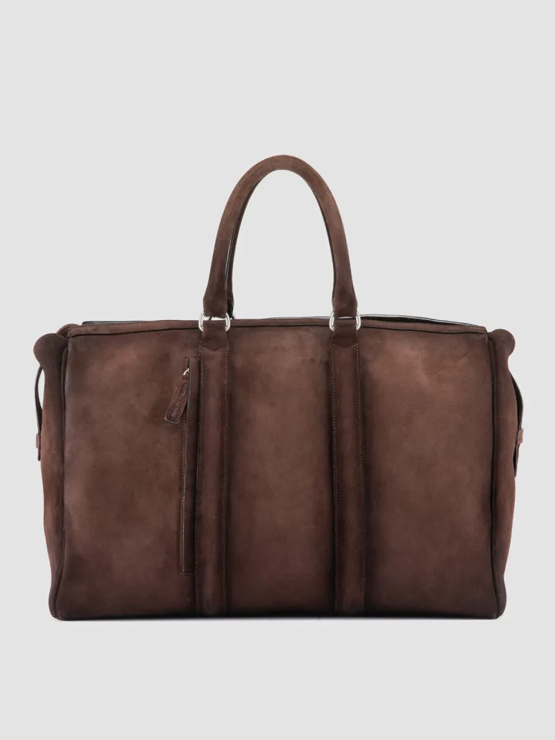 QUENTIN 009 - Brown Suede Bag