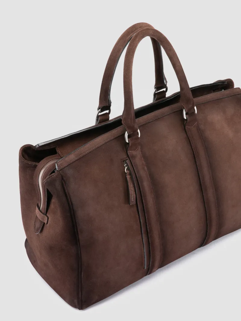 QUENTIN 009 - Brown Suede Bag - Image 2