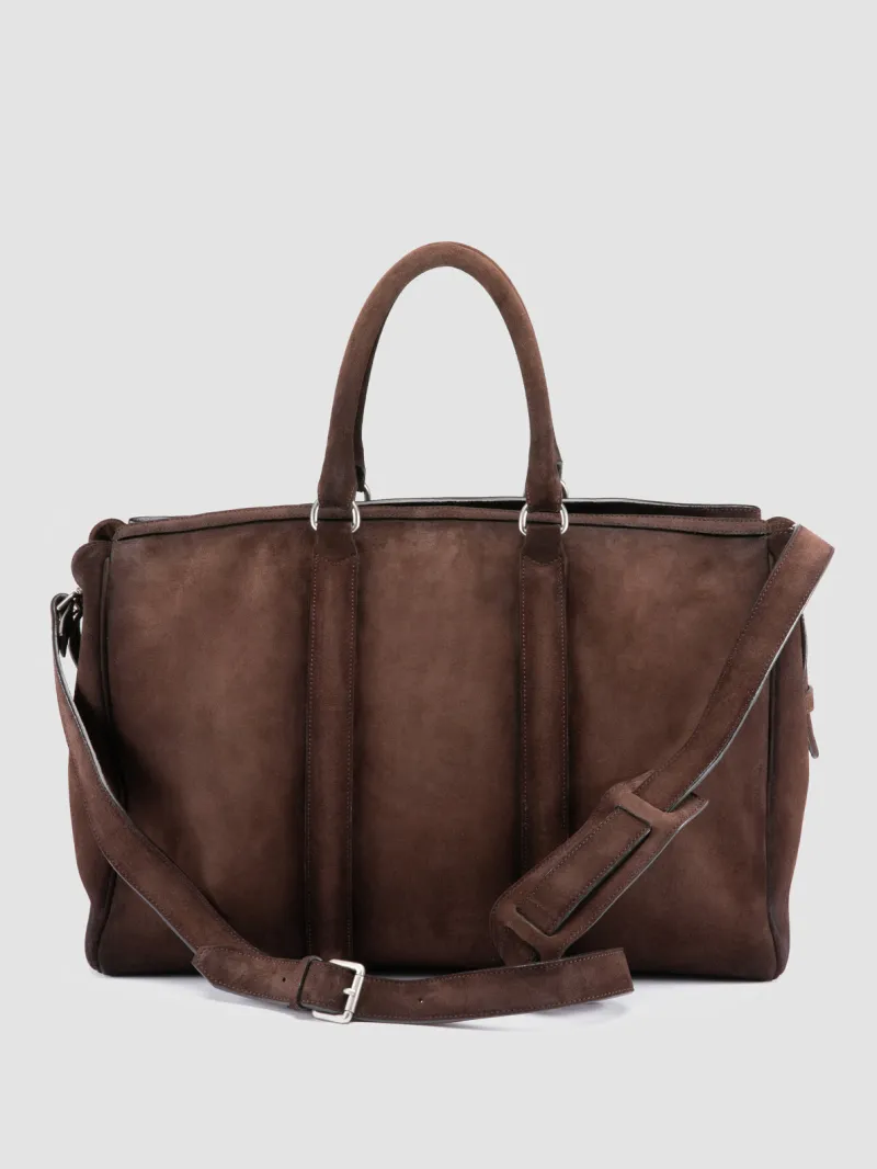 QUENTIN 009 - Brown Suede Bag - Image 4