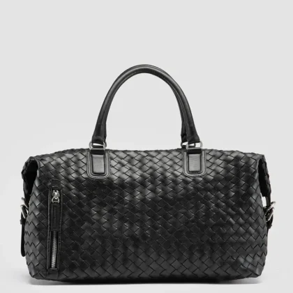 ARMOR 019 - Black Leather Travel Bag