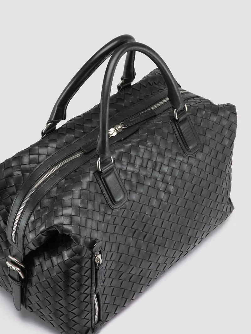 ARMOR 019 - Black Leather Travel Bag - Image 2