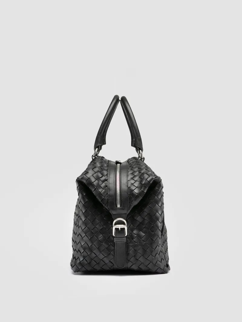 ARMOR 019 - Black Leather Travel Bag - Image 3