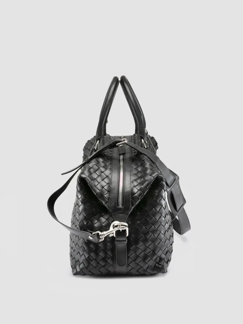 ARMOR 019 - Black Leather Travel Bag - Image 5