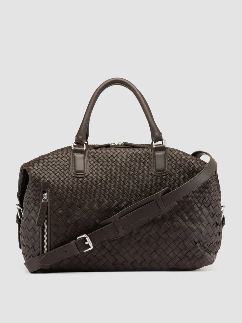 ARMOR 019 - Brown Leather Travel Bag