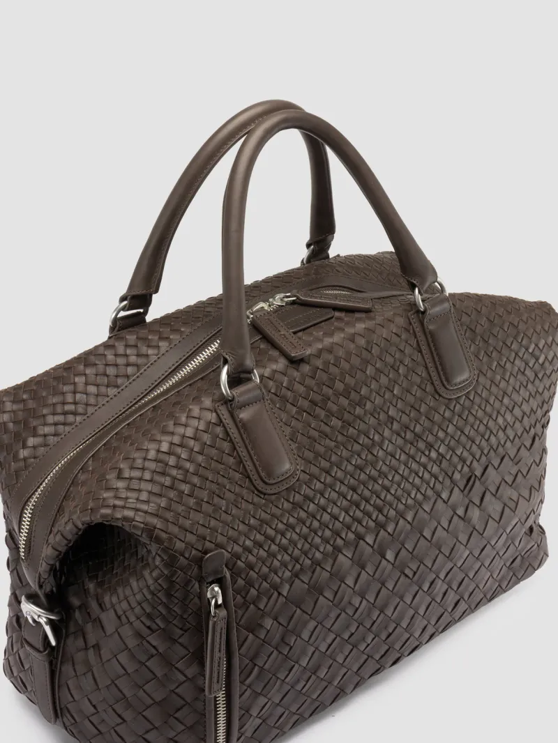 ARMOR 019 - Brown Leather Travel Bag - Image 2