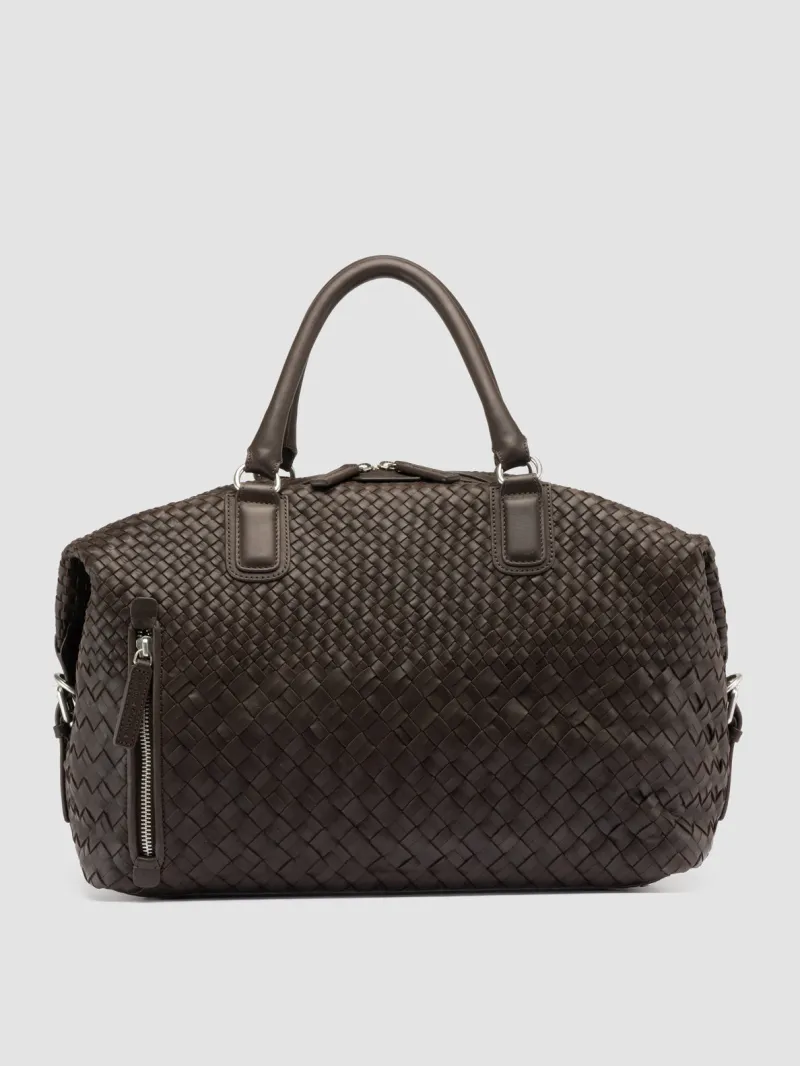 ARMOR 019 - Brown Leather Travel Bag - Image 3