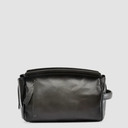 QUENTIN 022 - Grey Leather Pouch