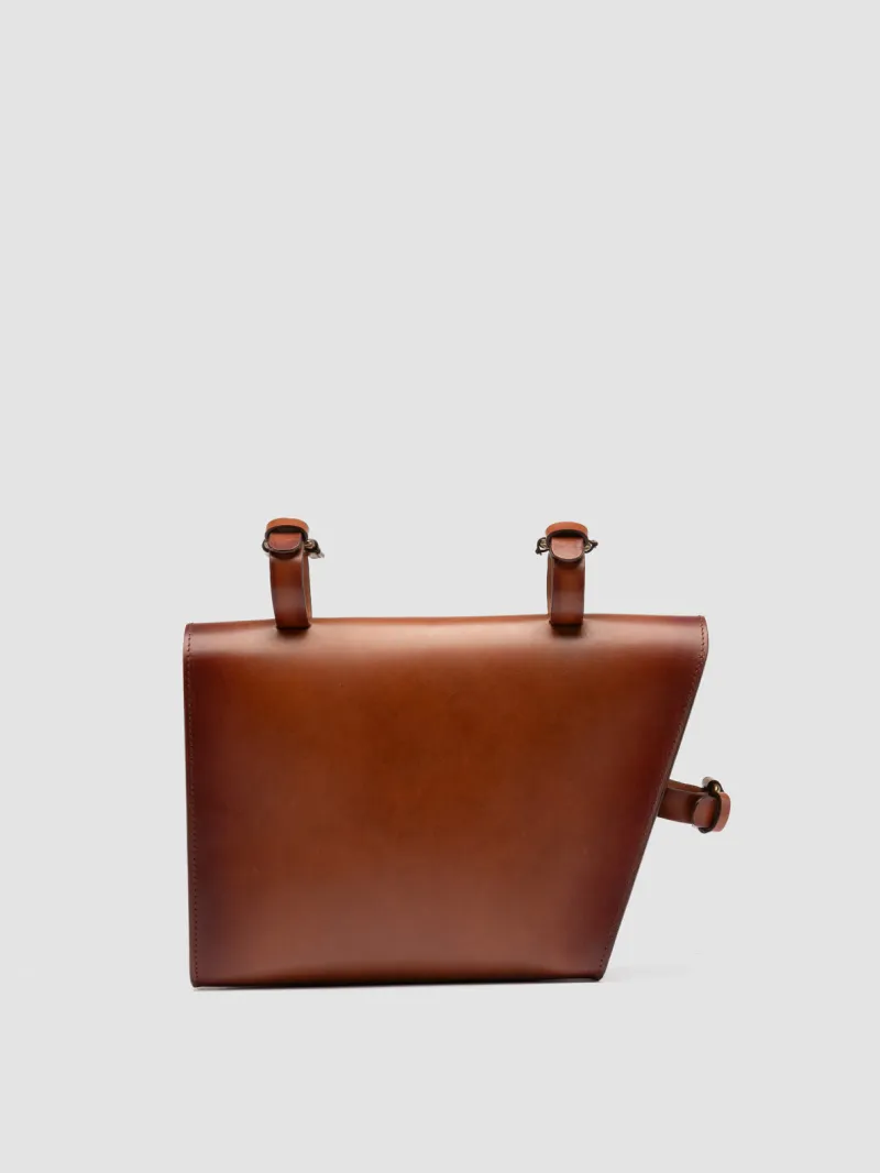 OC BIKE 001 - Brown Leather Bike Bag - Image 4