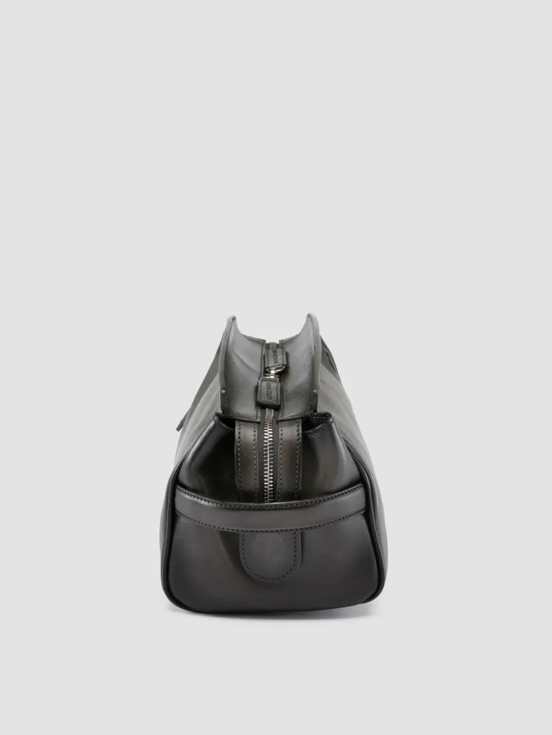 QUENTIN 022 - Grey Leather Pouch - Image 5