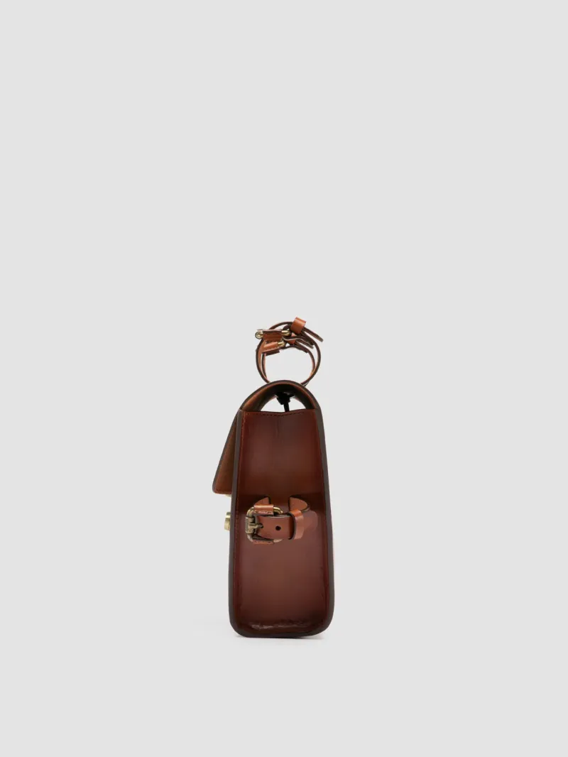 OC BIKE 001 - Brown Leather Bike Bag - Image 5